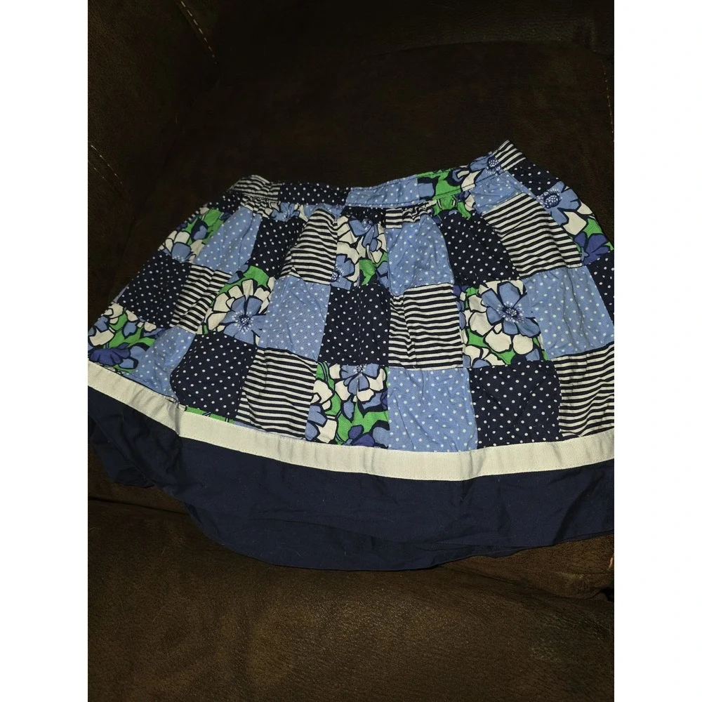 Gymboree spring‎ prep striped top size 10 floral skirt size 8